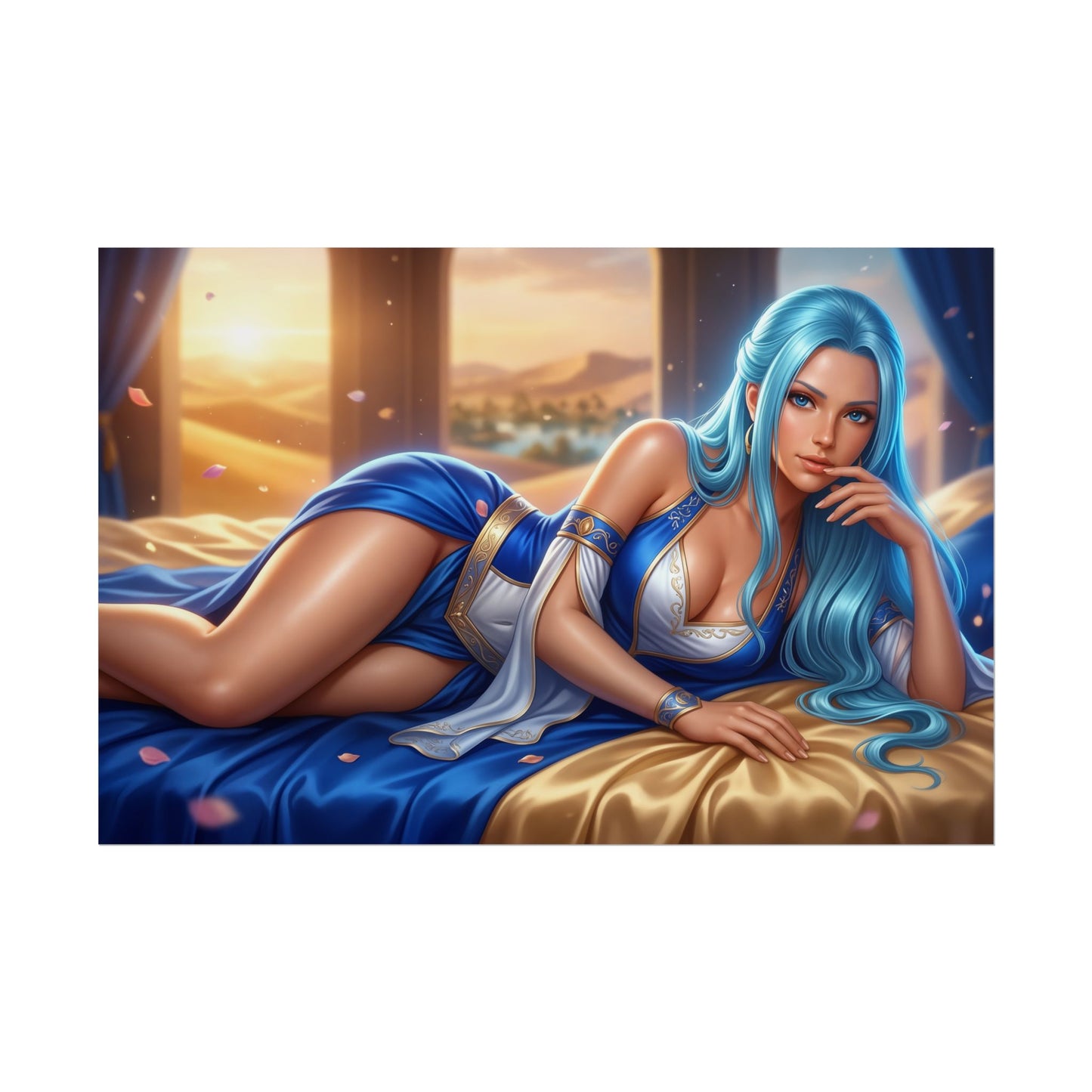 Nefertari Vivi Poster, Anime Wall Art, Fantasy Print, Room Decor