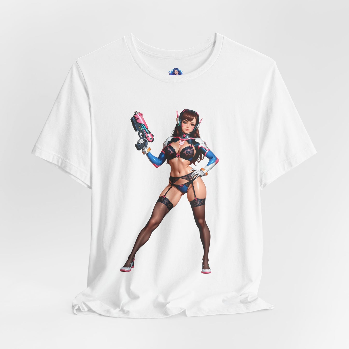D.Va-T-Shirt | Overwatch-Gamer-Shirt für Otakus und E-Sport-Fans | Waifu-Grafik-Shirt