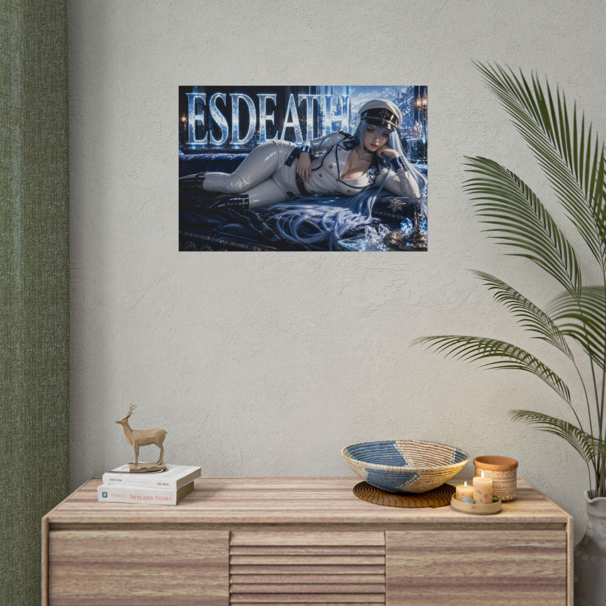 Anime Room Decor Esdeath Akame ga Kill Poster Wall Art Character Print