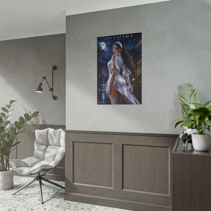 Jun Kazama Poster, Tekken Wall Art, Gaming Print, Fantasy Decor