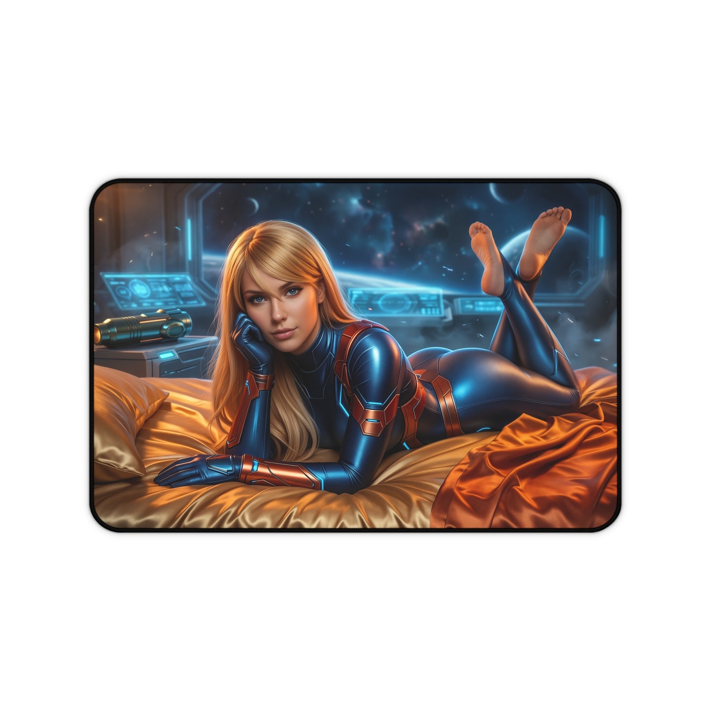 Samus Mouse Pad, Samus Aran Desk Mat, Gamer Gift XXL