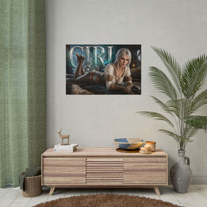 Ciri The Witcher Poster Gaming Wall Art Gamer Room Decor Collectible Print
