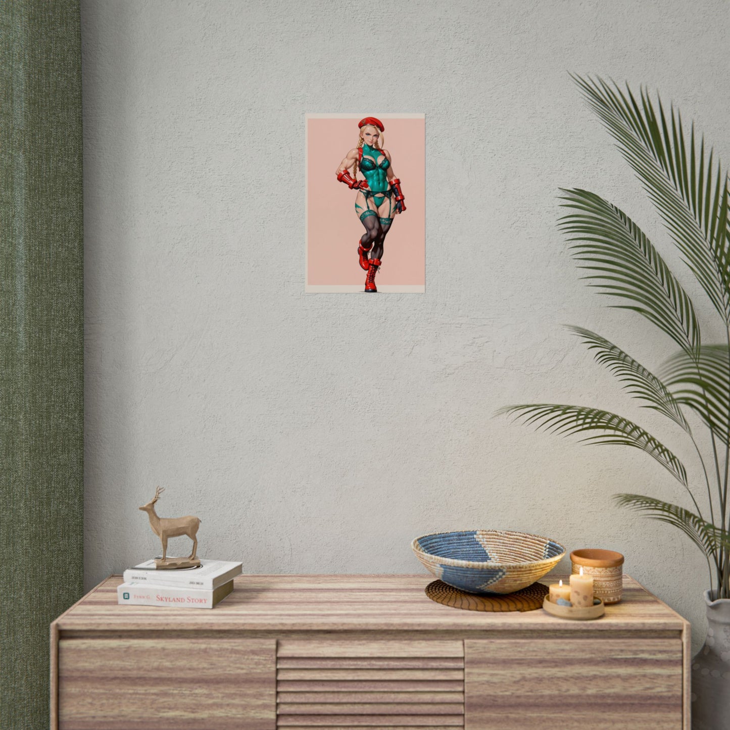 Cammy White Poster, Street Fighter Anime-Girl Kunstdruck, Wanddeko fürs Gamerzimmer