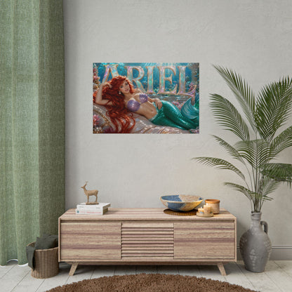 Fantasy Room Decor Ariel The Little Mermaid Poster Wall Art Character Print