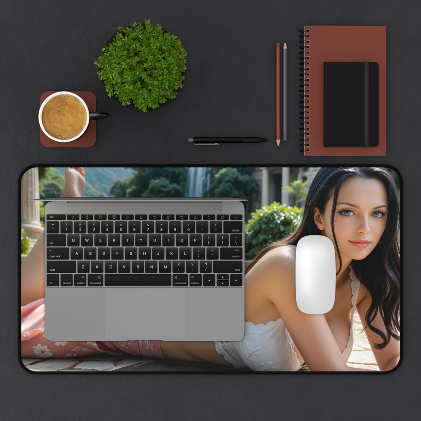 Gaming-Mauspad – Schreibtischunterlage Nico Robin, One Piece Anime-Mädchen, elegantes Schreibtisch-Setup