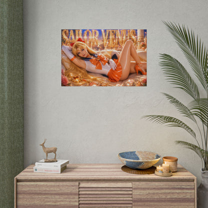 Sailor Venus Character Poster Sailor Moon Anime Wall Decor Collectible Art Print