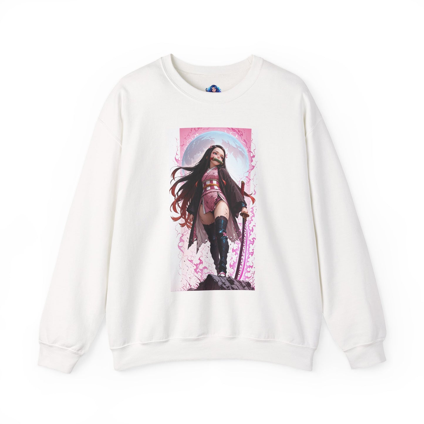 Nezuko Kamado Sweatshirt, Anime Heroine Crewneck, Stylish Demon Slayer Streetwear