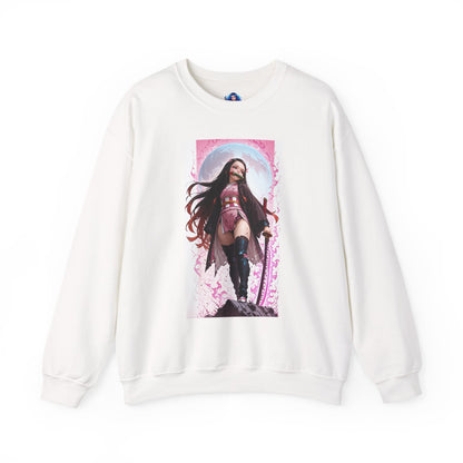 Nezuko Kamado Sweatshirt, Anime Heroine Crewneck, Stylish Demon Slayer Streetwear