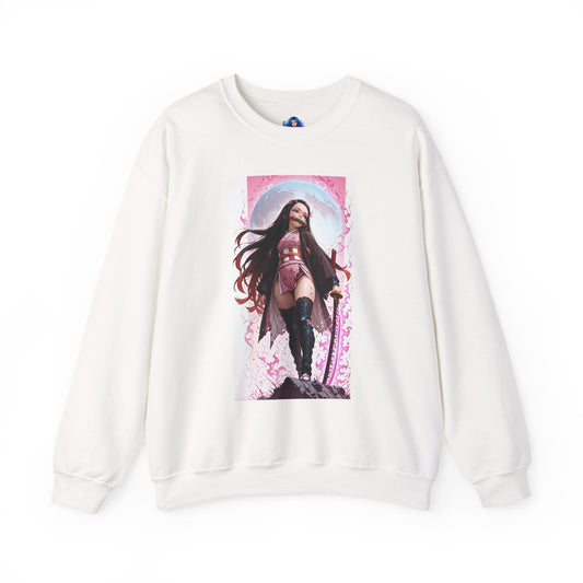 Nezuko Kamado Sweatshirt, Anime Heroine Crewneck, Stylish Demon Slayer Streetwear
