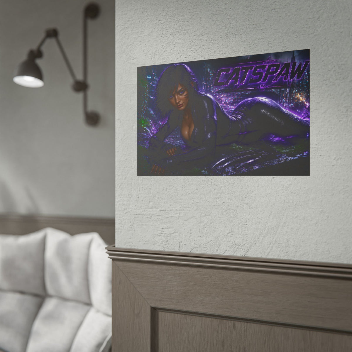 Comic Wall Art Catspaw Poster Heroine Room Decor Collectible Character Print