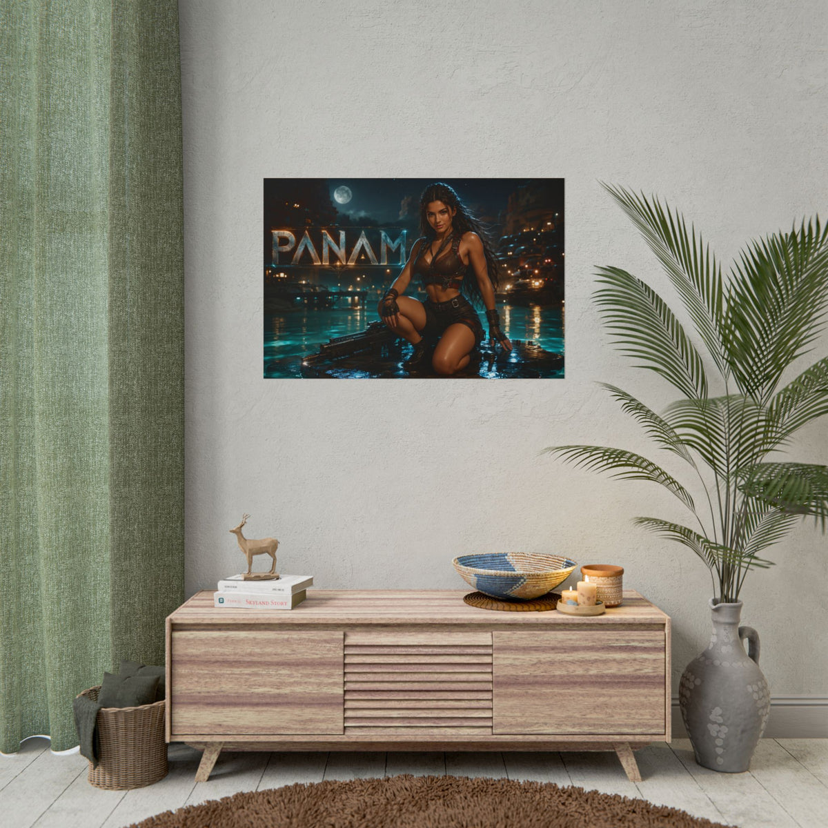 Panam Palmer Cyberpunk Gaming Poster Wall Art Gamer Room Decor Collectible Print