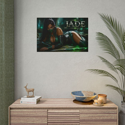 Jade Mortal Kombat Gaming Poster Wall Art Gamer Room Decor Collectible Print