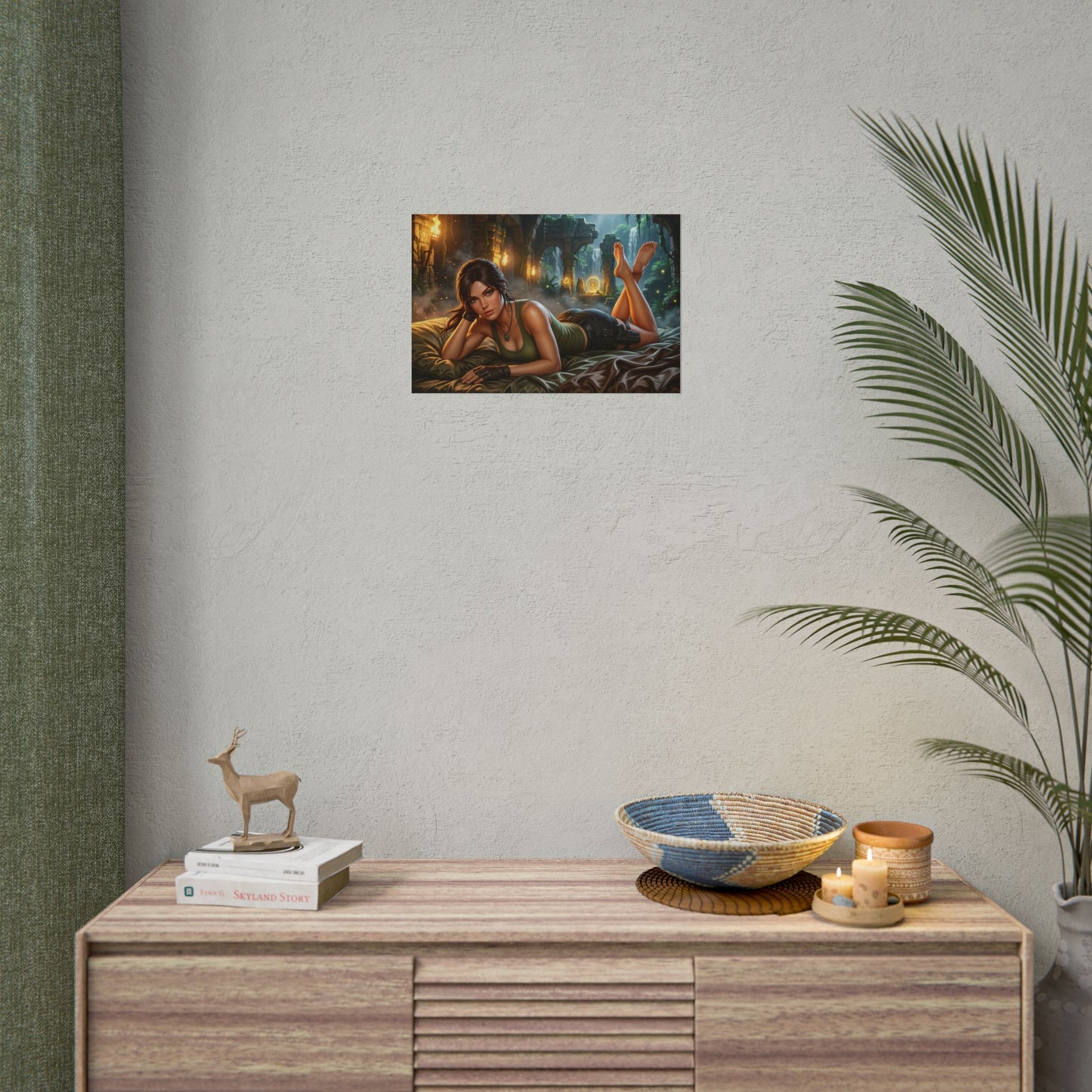 Lara Croft Poster, Tomb Raider Wall Art, Gaming Print Decor