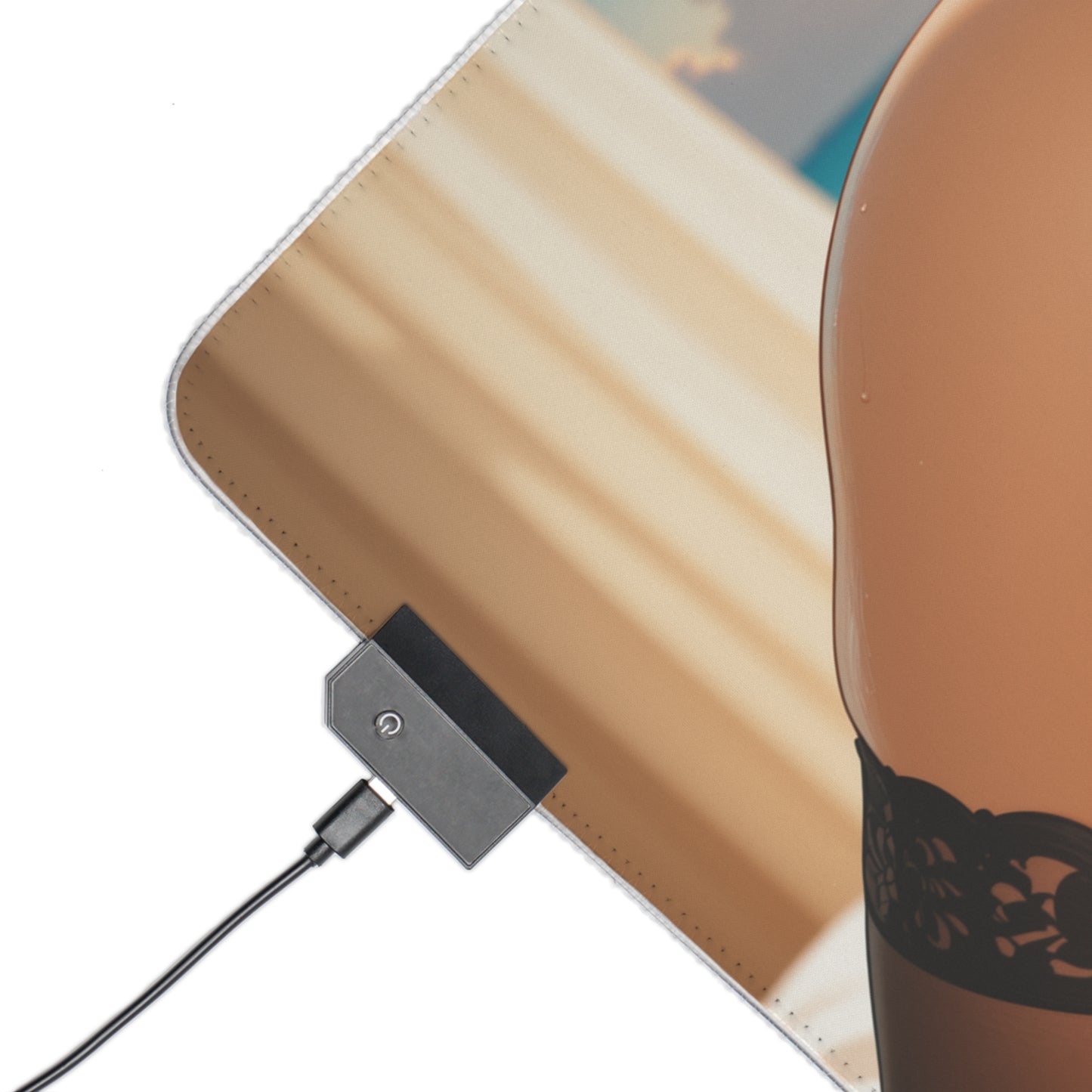 Nami Desk Mat – LED RGB Pad, Waifu Anime Girl Gaming Setup