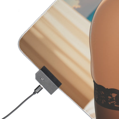 Nami Desk Mat – LED RGB Pad, Waifu Anime Girl Gaming Setup