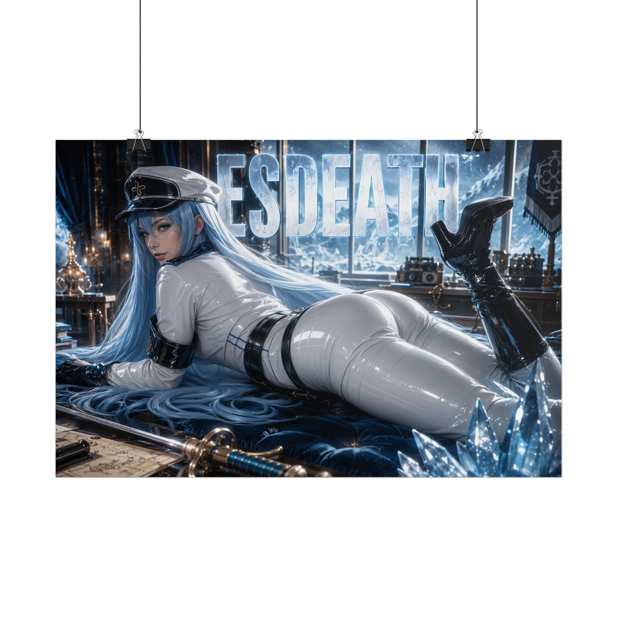 Anime Wall Art Esdeath Akame ga Kill Poster Character Room Decor Collector Gift
