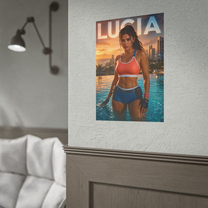 Game Room Decor Lucia Wall Art Poster Collectible Character Print