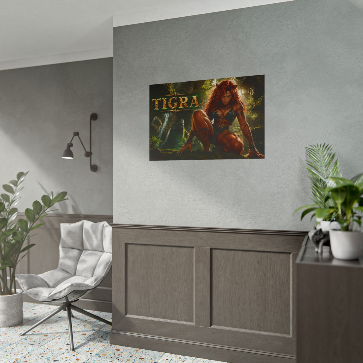 Tigra Comic Poster Character Wall Art Collector Room Decor Art Print