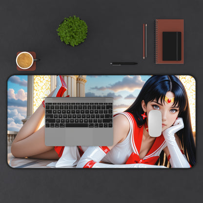 Килимок для столу Sailor Mars, килимок для миші Sailor Moon, декор для ігрового столу з аніме-героїнею
