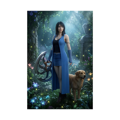 Rinoa Heartilly Poster – Final Fantasy Wall Art Print, Iconic RPG Heroine Decor