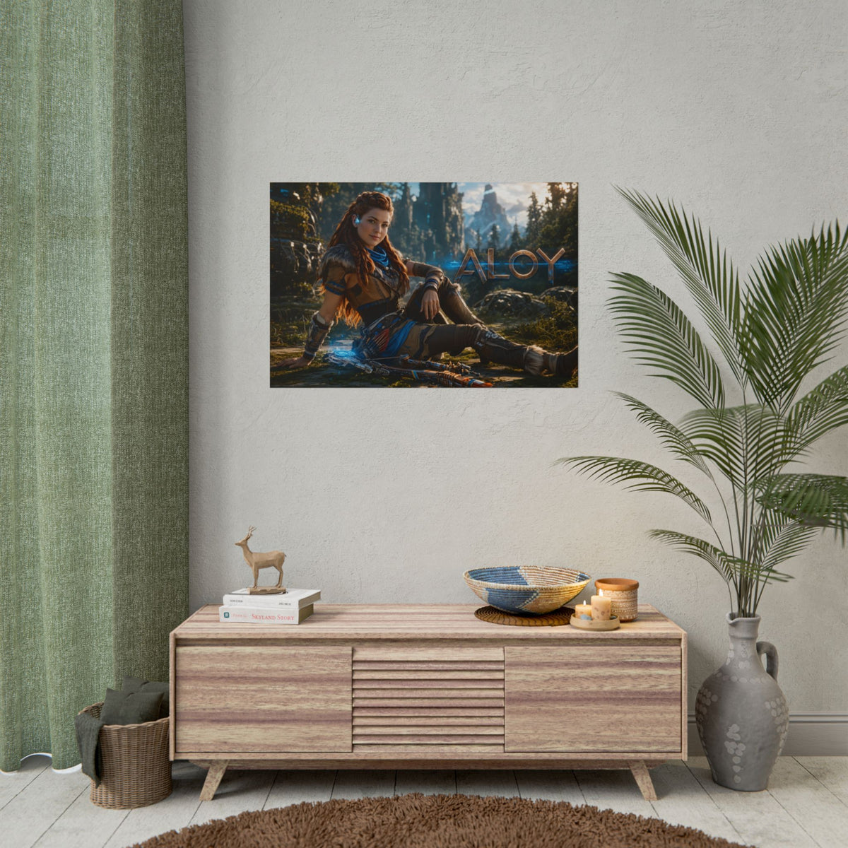 Gaming Wall Art Aloy Horizon Poster Game Room Decor Gamer Gift Art Print
