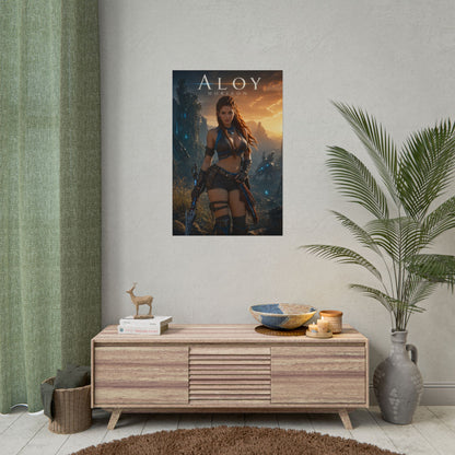 Aloy Horizon Poster, Gaming Wall Art, Fantasy Print, Adventure Decor