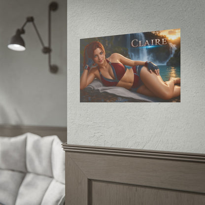 Claire Redfield Poster Gaming Room Wall Decor Character Art Collector Gift