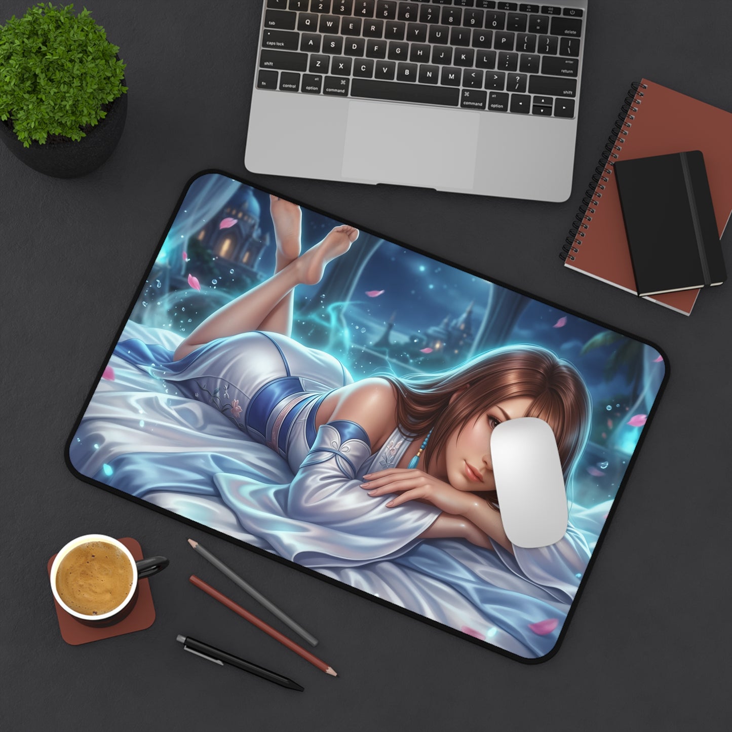 Final Fantasy Mouse Pad, Yuna Desk Mat, Anime Decor XXL