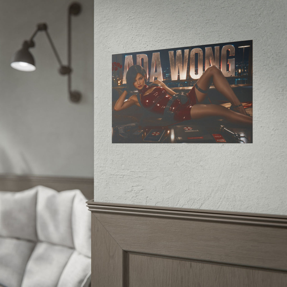 Ada Wong Resident Evil Poster Gaming Wall Art Gamer Room Decor Collectible Print