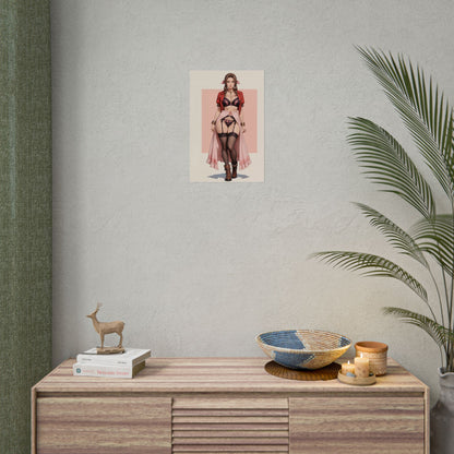 Плакат Аеріт Гейнсборо, художній принт дівчини з аніме Final Fantasy, настінний декор для геймерів