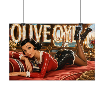 Retro Wall Art Olive Oyl Popeye Poster Character Room Decor Art Print