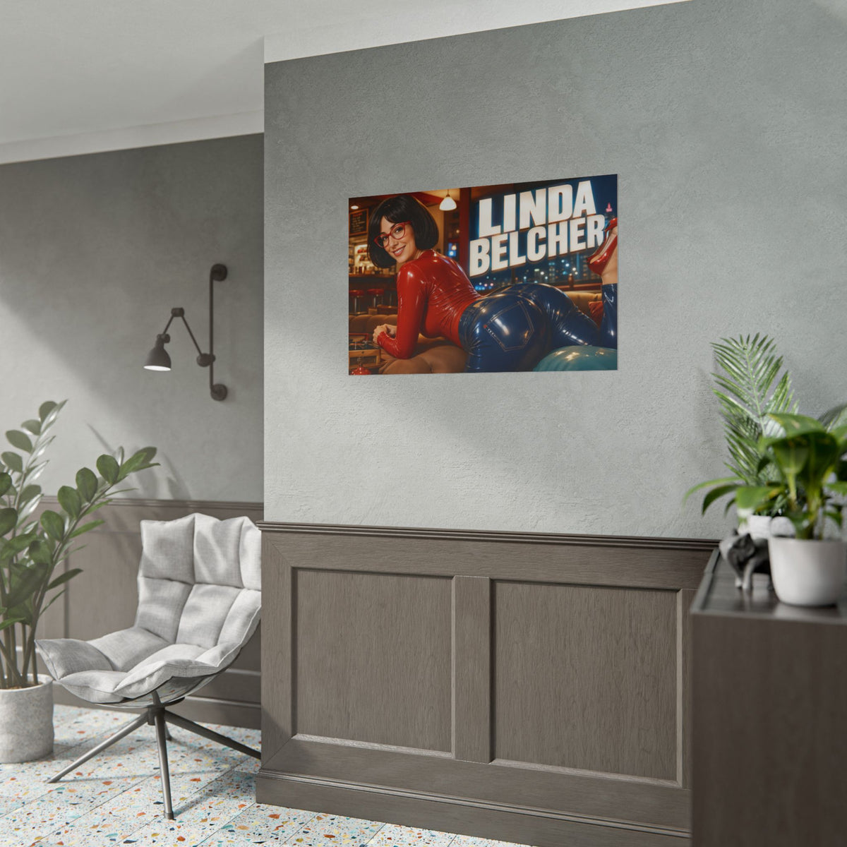 Cartoon Wall Art Linda Belcher Bobs Burgers Poster Room Decor Character Print