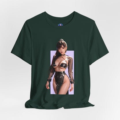 Eve Stellar Blade Grafik-T-Shirt | Sci-Fi-Kampfheldinnen-T-Shirt für Gamer | Anime-Heldin-Shirt