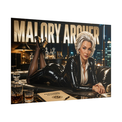 Malory Archer Character Poster Archer Wall Decor Collectible Art Print