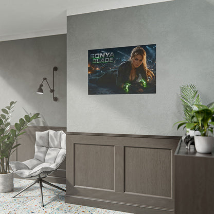 Game Room Decor Sonya Blade Mortal Kombat Poster Character Wall Art Gamer Gift