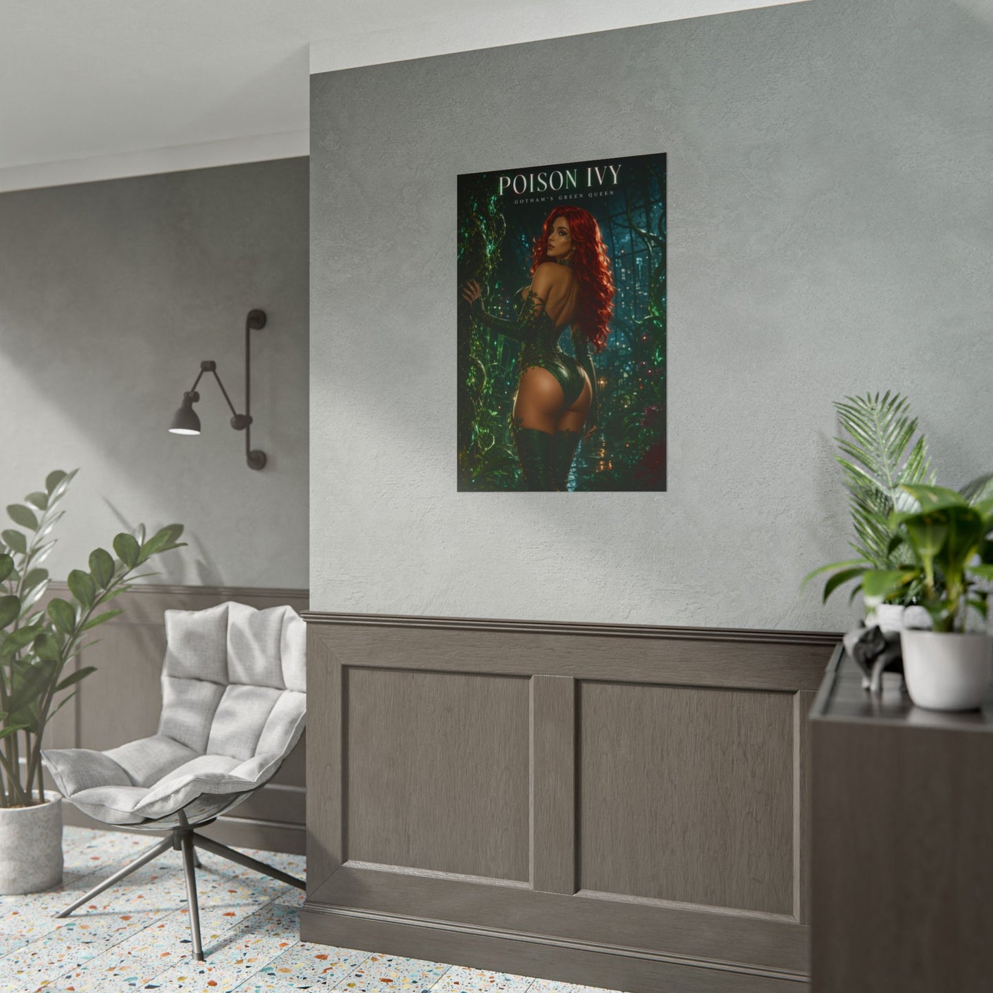 Poison Ivy Poster, DC Comics Wall Art, Fantasy Print, Gamer Decor