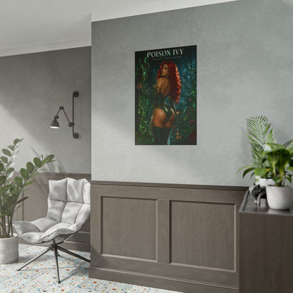 Poison Ivy Poster, DC Comics Wall Art, Fantasy Print, Gamer Decor