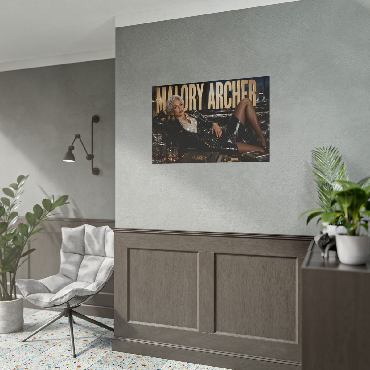 Malory Archer Archer Poster Cartoon Wall Art Room Decor Collectible Print