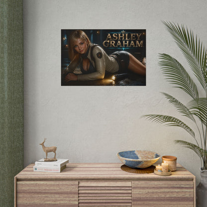 Ashley Graham Gaming Poster Wall Art Gamer Room Decor Collectible Print