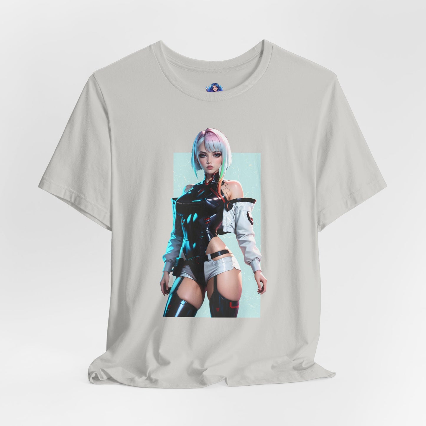 Lucy Edgerunners T-Shirt | Cyberpunk-Anime-Shirt für Gamer und Otaku-Fans | Neon-Waifu-Shirt