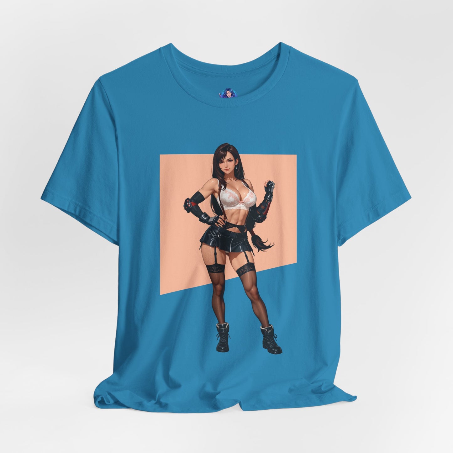 Tifa Lockhart T-Shirt | Final Fantasy VII T-Shirt für Gamer und Otaku-Fans | Starkes Waifu-Shirt