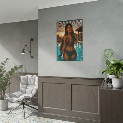 Panam Palmer Cyberpunk Gaming Poster Wall Art Gamer Room Decor Collectible Print