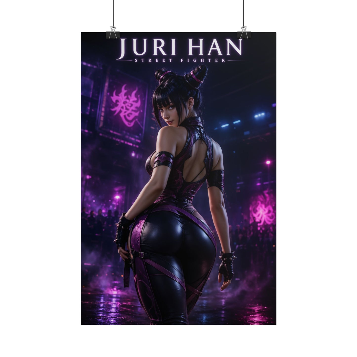 Juri Han Poster, Street Fighter Wall Art, Gaming Print, Pin Up Decor