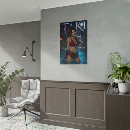 Taki Character Poster Soulcalibur Gamer Gift Gaming Setup Wall Decor Print