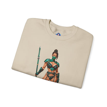 Толстовка Jade Mortal Kombat, топ Emerald Assassin Crewneck, затишний ігровий вуличний одяг для колекціонерів