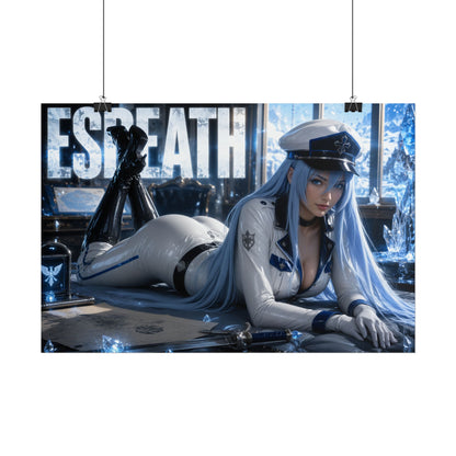 Esdeath Character Poster Akame ga Kill Anime Wall Decor Collectible Art Print
