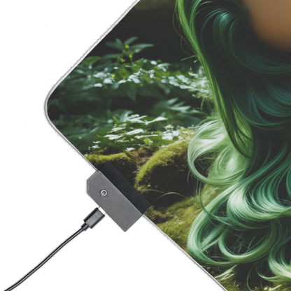 Килимок для столу CC – світлодіодний RGB-підсвітлювальний килимок, ігровий комплект для дівчат з аніме Waifu