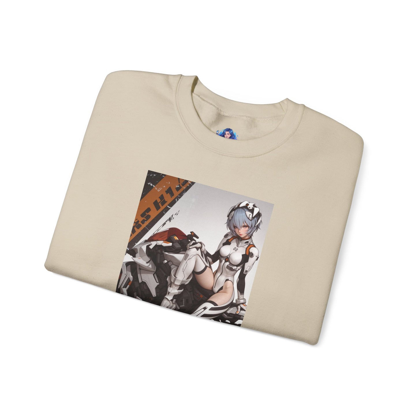 Rei Ayanami Sweatshirt, Evangelion Crewneck, Minimalist Anime Streetwear for Fans