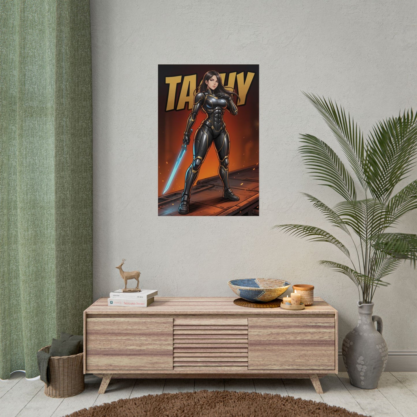 Tachy Stellar Blade Poster, Stellar Blade Wall Art Print, Sci Fi Warrior Girl Decor, Gaming Room Wall Art, Gamer Gift
