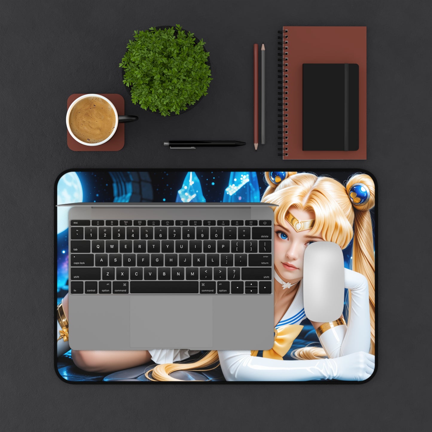 Килимок для столу Sailor Moon, килимок для миші з аніме, декор для столу з магічними героїнями